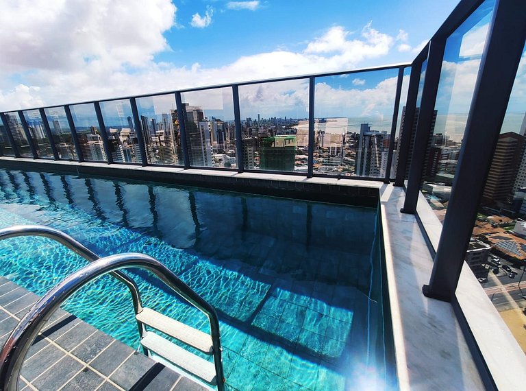 Flat em Tambaú c/ piscina vista cidade - LikeHome