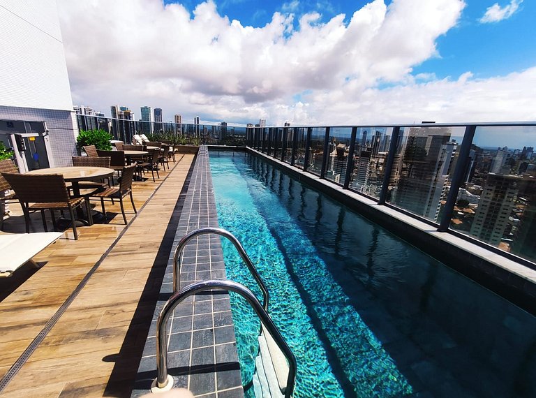 Flat em Tambaú c/ piscina vista cidade - LikeHome