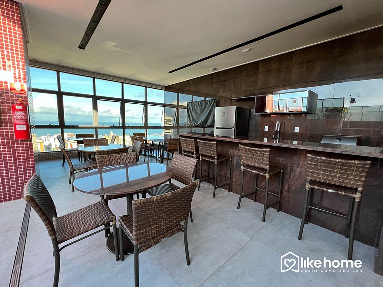 Flat em Tambaú com vista cidade e mar - LikeHome