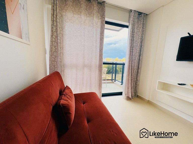Flat c/ varanda Vista Mar p/ 4 pessoas - LikeHome