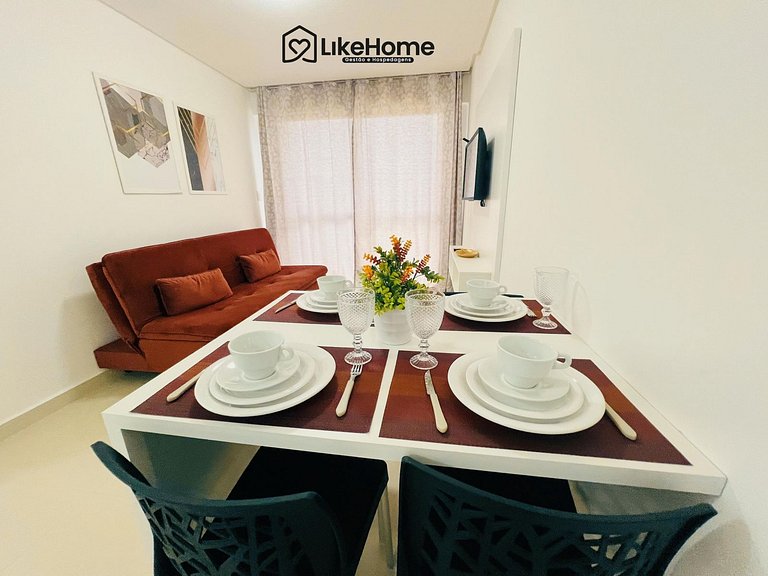 Flat c/ varanda Vista Mar p/ 4 pessoas - LikeHome