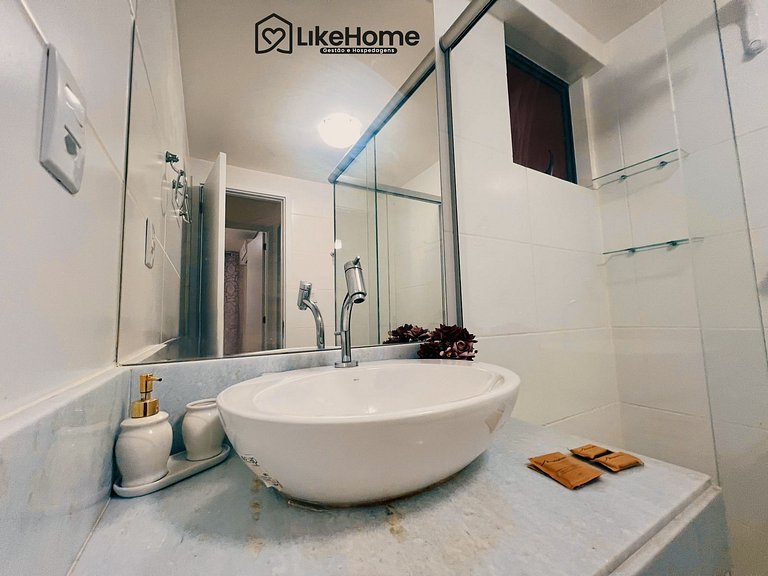 Flat c/ varanda Vista Mar p/ 4 pessoas - LikeHome