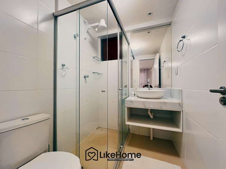 Flat c/ varanda Vista Mar p/ 4 pessoas - LikeHome