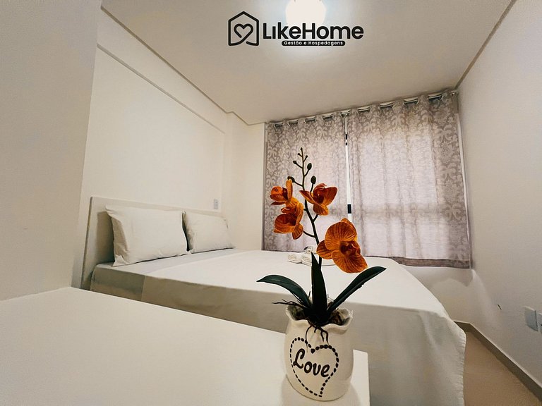 Flat c/ varanda Vista Mar p/ 4 pessoas - LikeHome