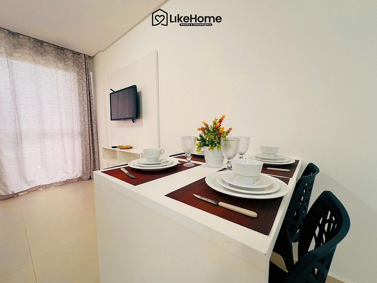 Flat c/ varanda Vista Mar p/ 4 pessoas - LikeHome
