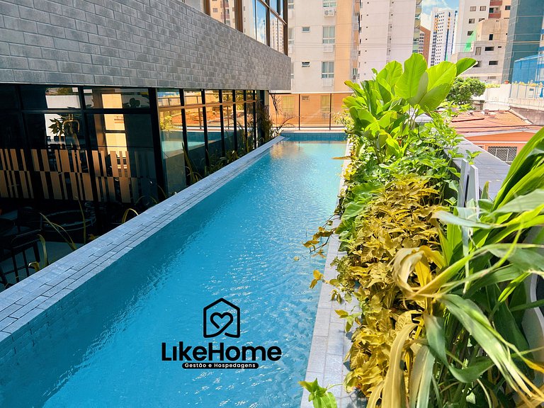 Flat confortável em Tambaú c/ piscina - LikeHome