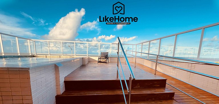 Belo Flat beira-mar no Bessa c/ piscina - LikeHome