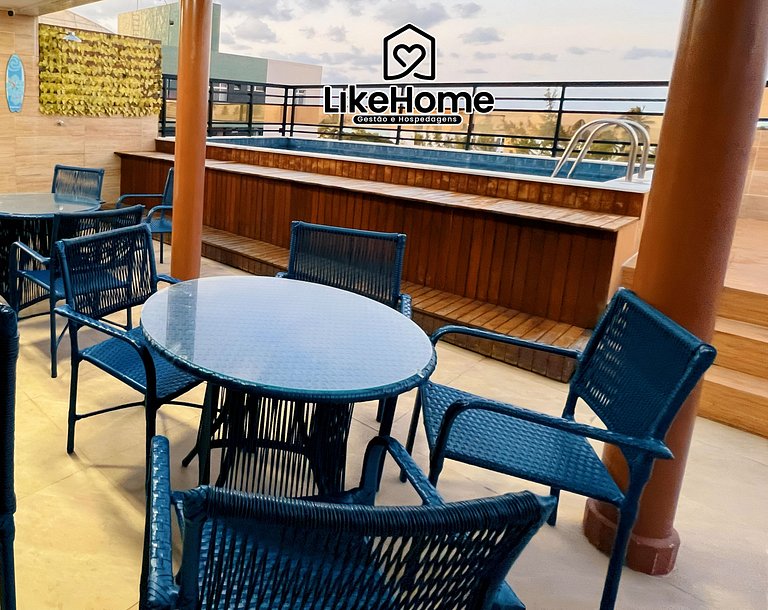 Flat Cabo Branco c/ piscina no rooftop - LikeHome