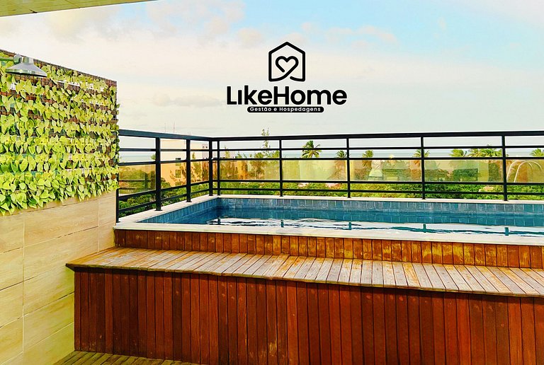 Flat Cabo Branco c/ piscina no rooftop - LikeHome