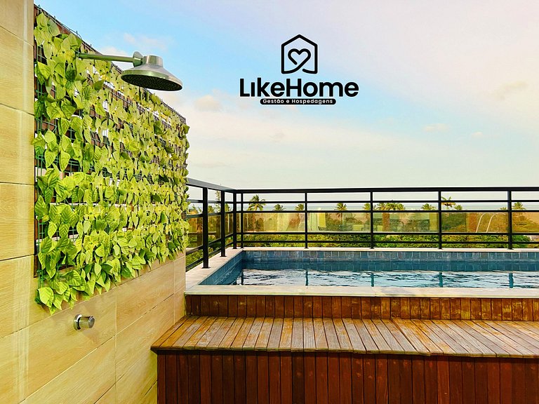 Flat Cabo Branco c/ piscina no rooftop - LikeHome