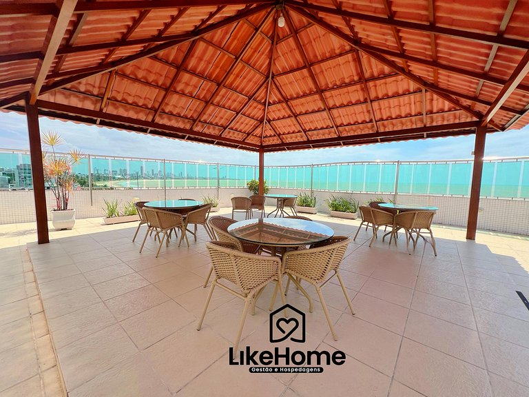 Amável Flat em Manaíra - Prédio Beira Mar