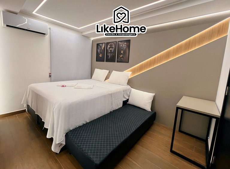 Elegante Flat p/ 3 pessoas emTambaú - LikeHome