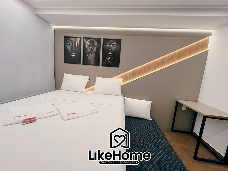 Elegante Flat p/ 3 pessoas emTambaú - LikeHome