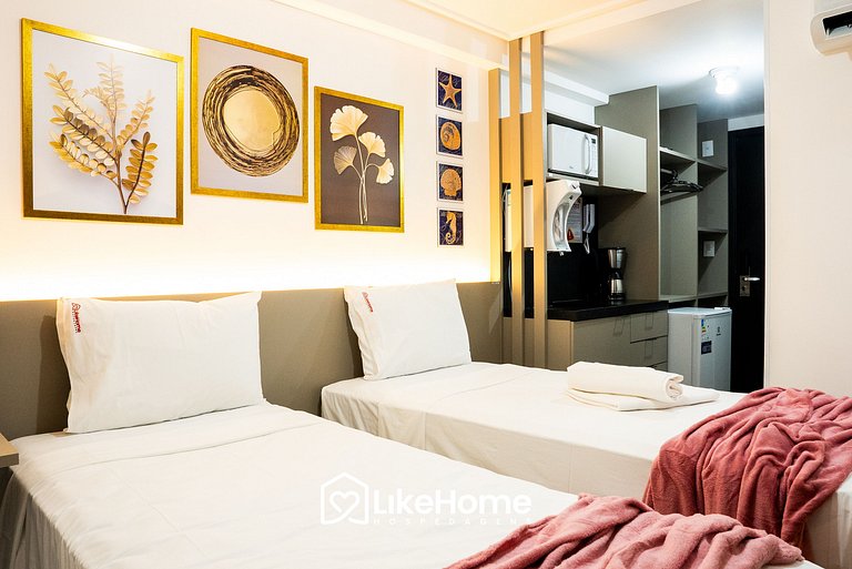 Encantador Flat no Move Tambaú p/ 2 - LikeHome