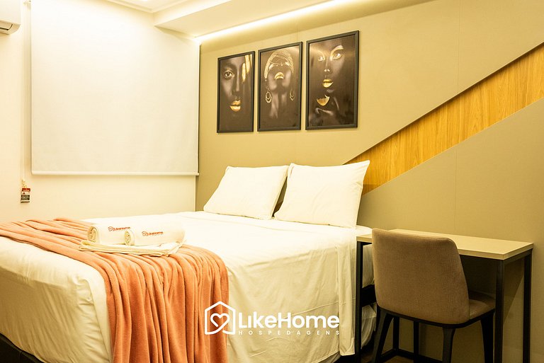 Elegante Flat p/ 3 pessoas emTambaú - LikeHome