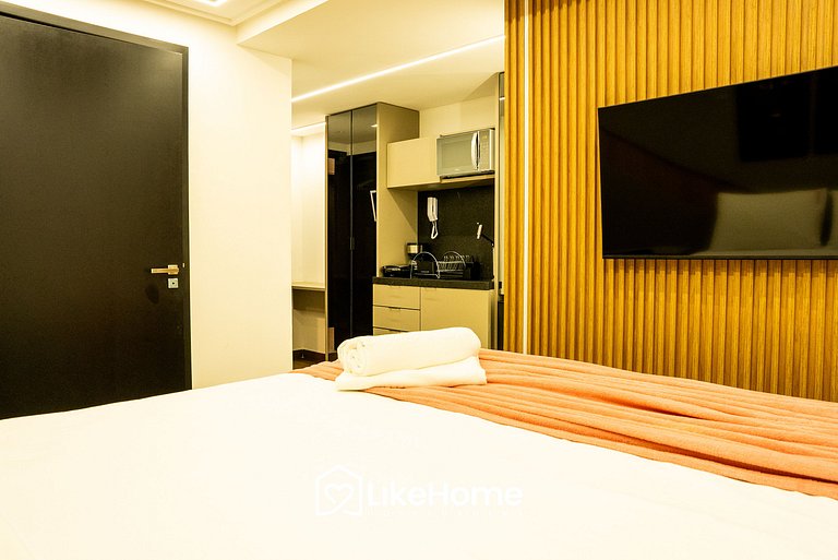 Elegante Flat p/ 3 pessoas emTambaú - LikeHome