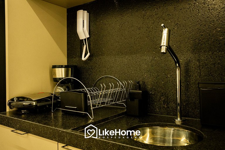 Elegante Flat p/ 3 pessoas emTambaú - LikeHome