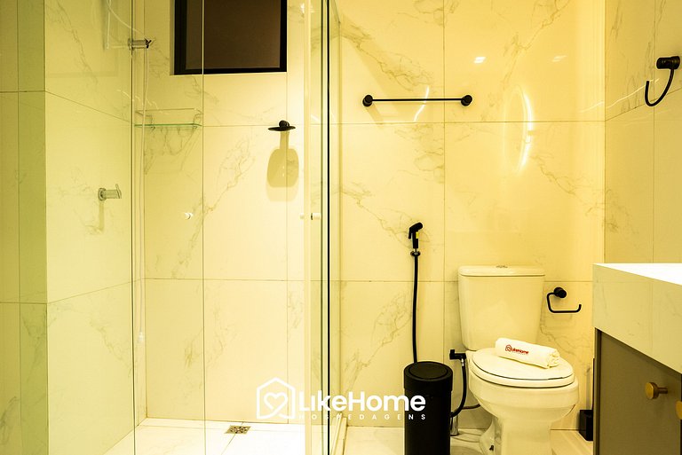 Elegante Flat p/ 3 pessoas emTambaú - LikeHome