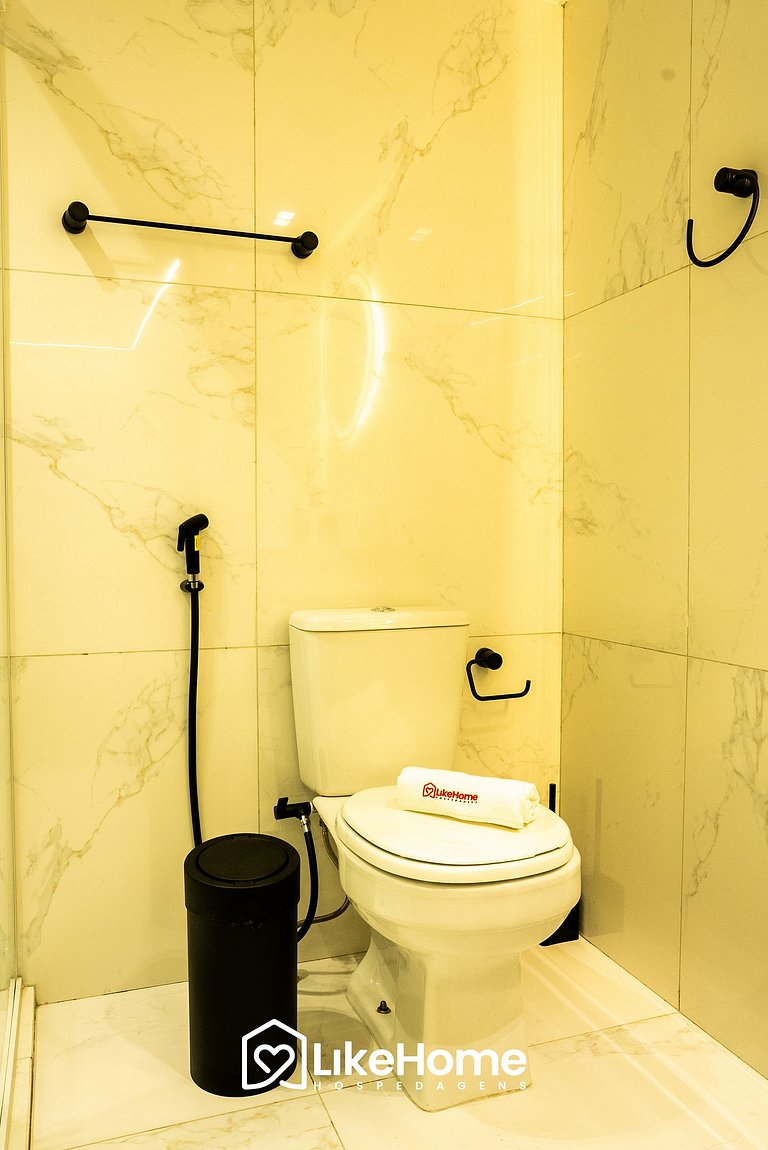 Elegante Flat p/ 3 pessoas emTambaú - LikeHome