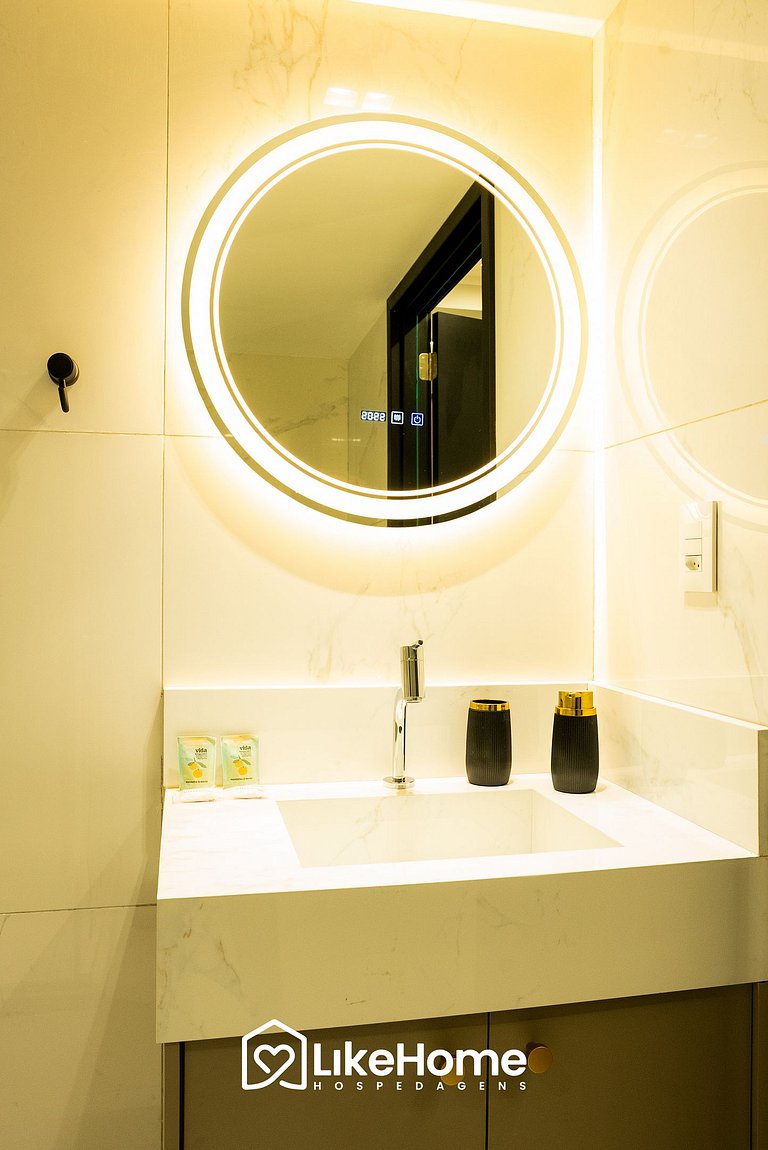 Elegante Flat p/ 3 pessoas emTambaú - LikeHome