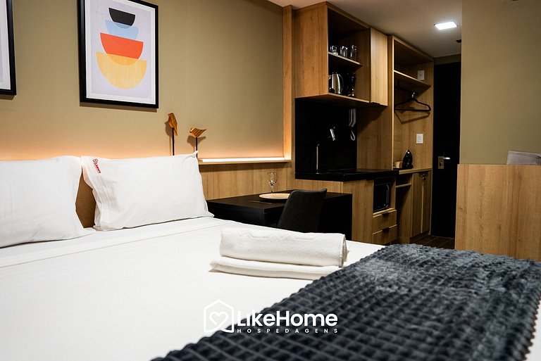 Flat mobiliado p/ 2 no Move Tambaú - LikeHome