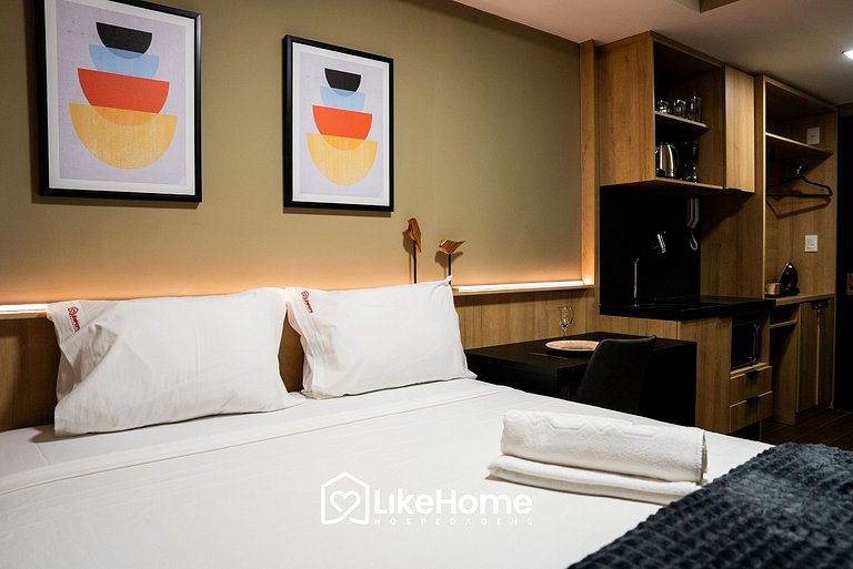 Flat mobiliado p/ 2 no Move Tambaú - LikeHome