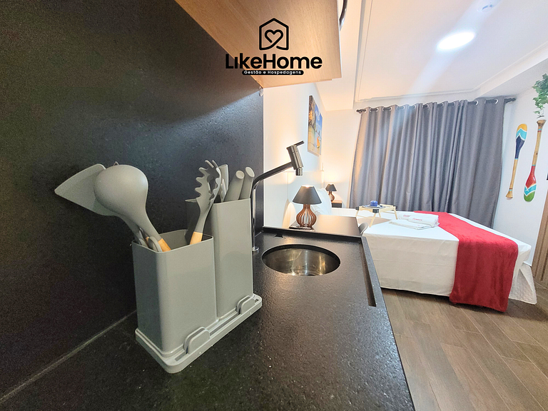 Adorável Flat perto da praia c/ piscina - LikeHome