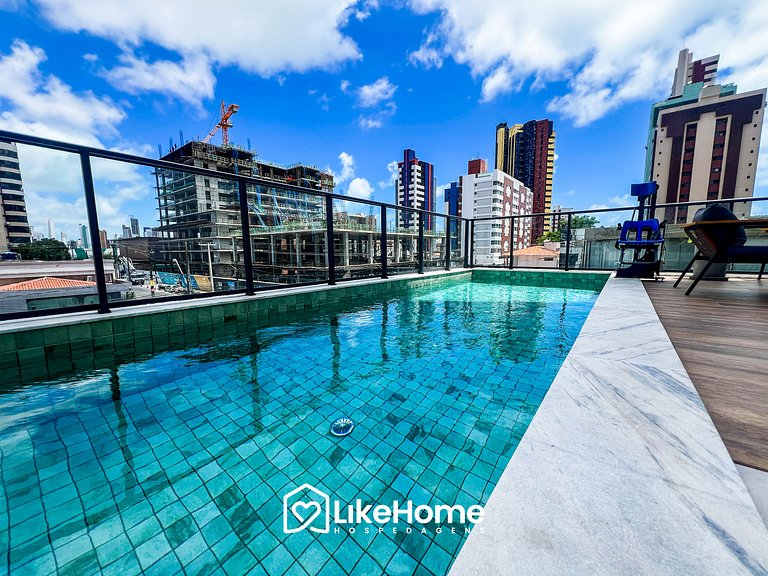 Flat em Manaíra com janelão vista mar  - LikeHome