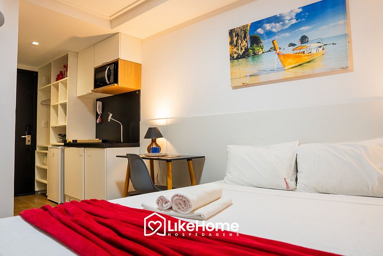 Adorável Flat perto da praia c/ piscina - LikeHome