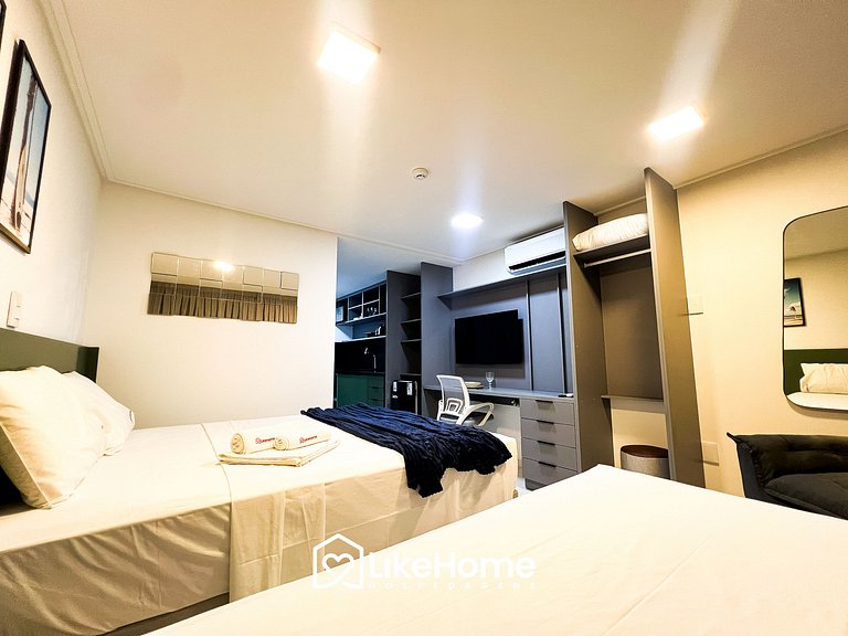 Flat em Tambaú praia c/ varanda e rede - LikeHome