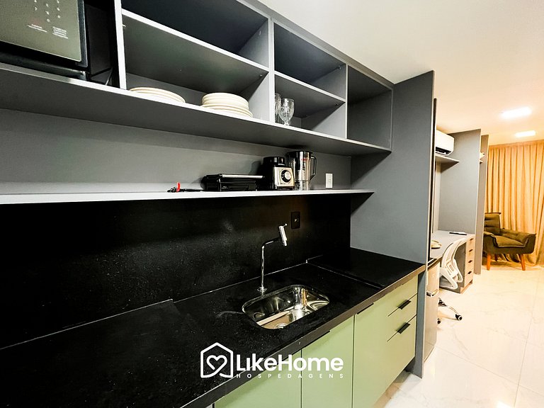 Flat em Tambaú praia c/ varanda e rede - LikeHome