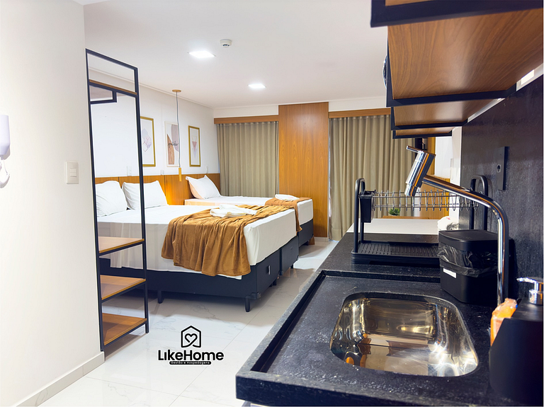 Flat completo em Tambaú c/ piscina p/ 3 - LikeHome
