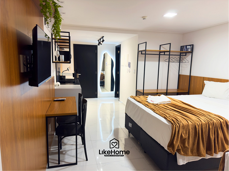 Flat completo em Tambaú c/ piscina p/ 3 - LikeHome