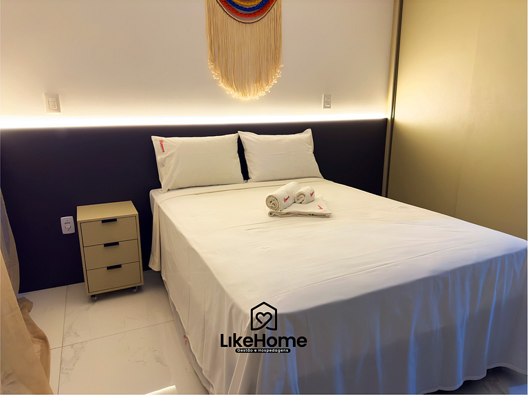 Flat c/ varanda espaçoso Tambaú praia - LikeHome