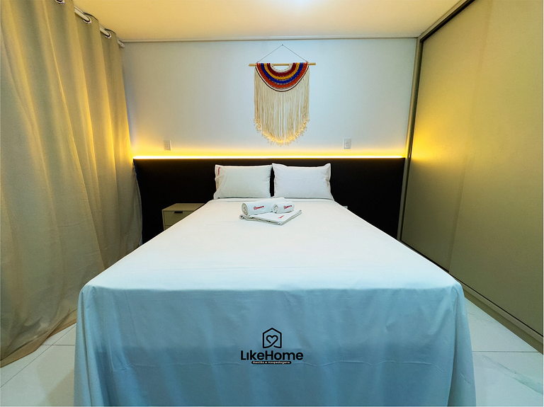 Flat c/ varanda espaçoso Tambaú praia - LikeHome