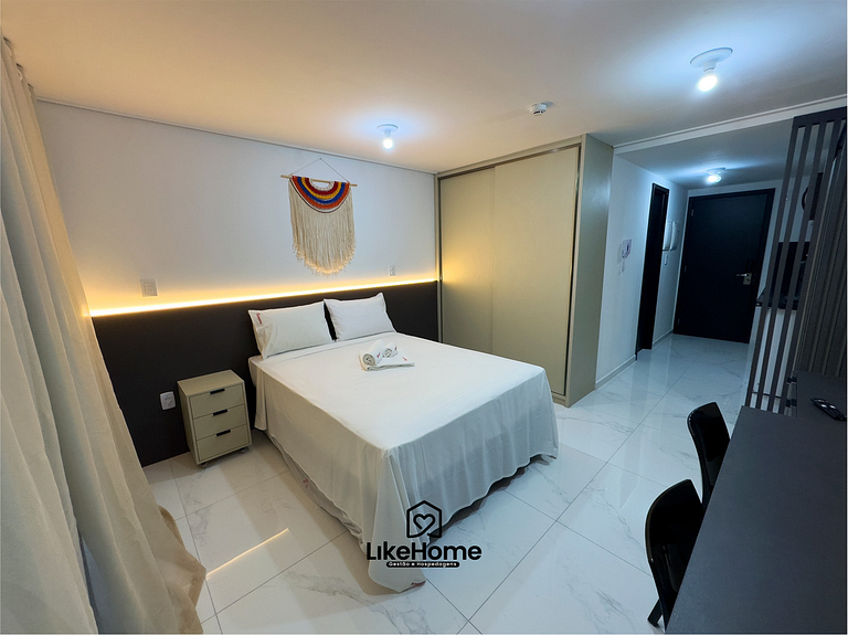 Flat c/ varanda espaçoso Tambaú praia - LikeHome