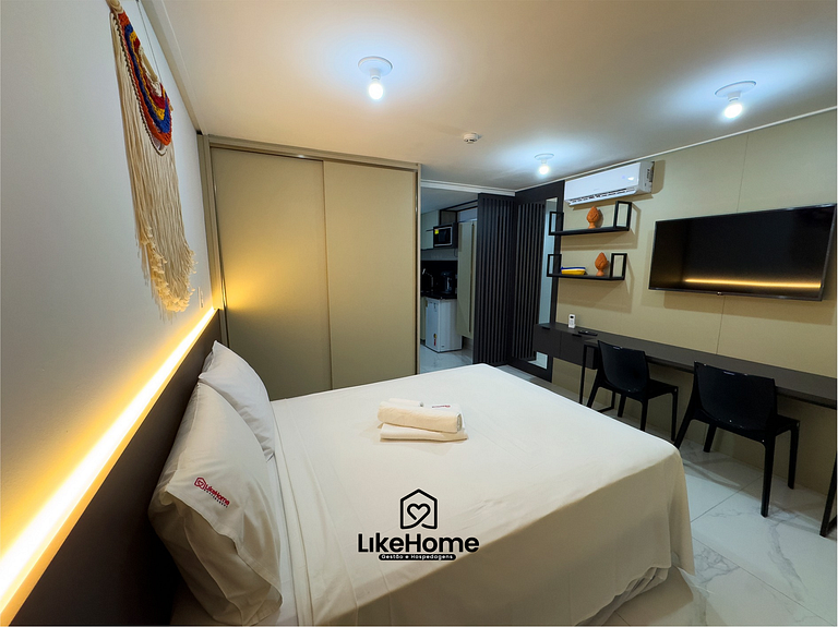 Flat c/ varanda espaçoso Tambaú praia - LikeHome
