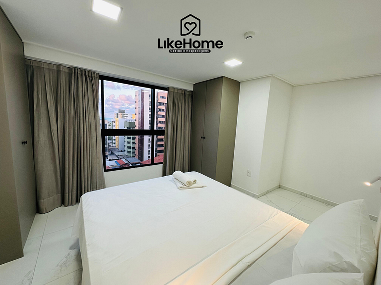 Family apartment with balcony near Tambaú Beach