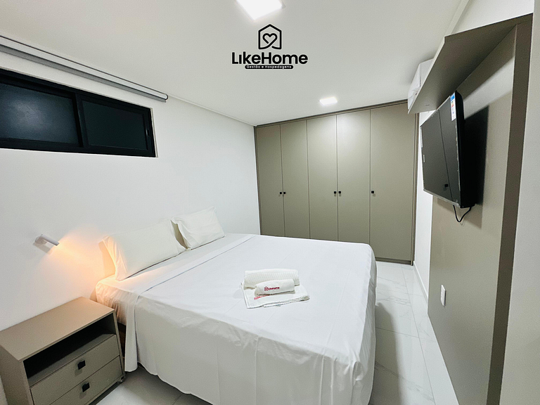 Family apartment with balcony near Tambaú Beach