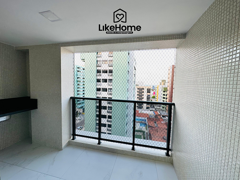 Family apartment with balcony near Tambaú Beach