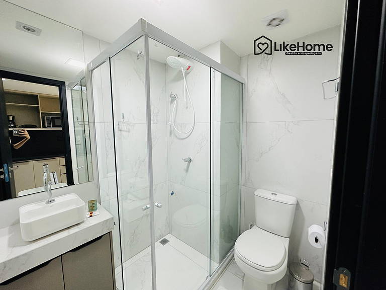 Incrível Flat Tambaú perto do letreiro- LikeHome