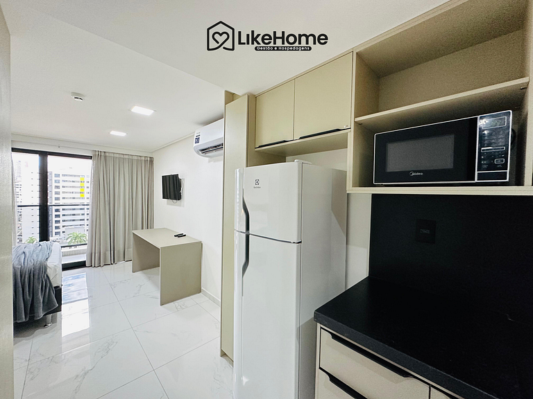 Incrível Flat Tambaú perto do letreiro- LikeHome