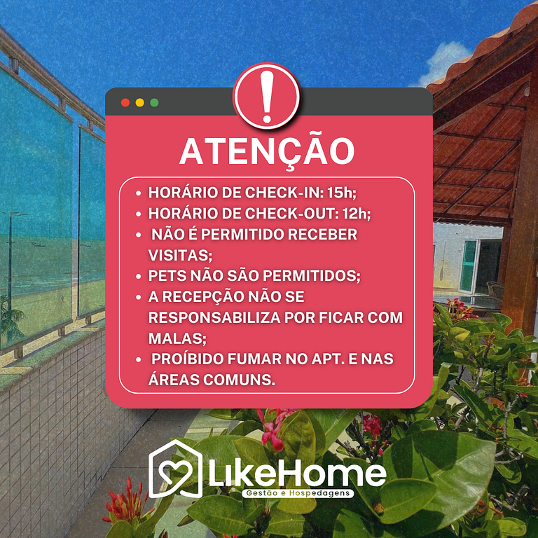 Amável Flat em Manaíra - Prédio Beira Mar