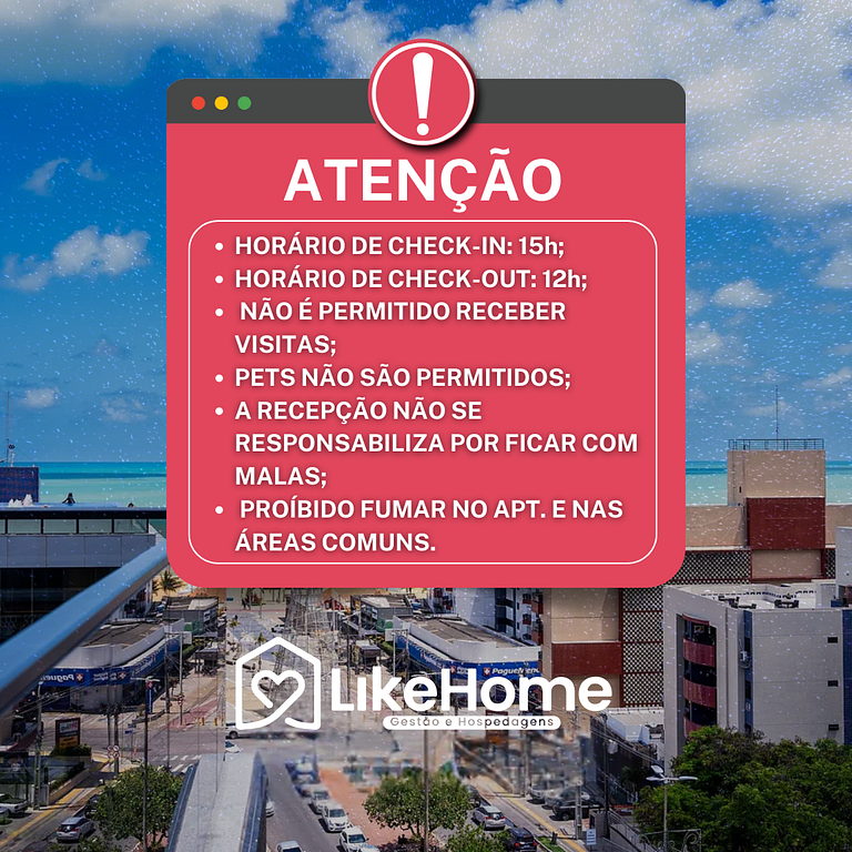 Flat próximo do busto em Tambaú - LikeHome