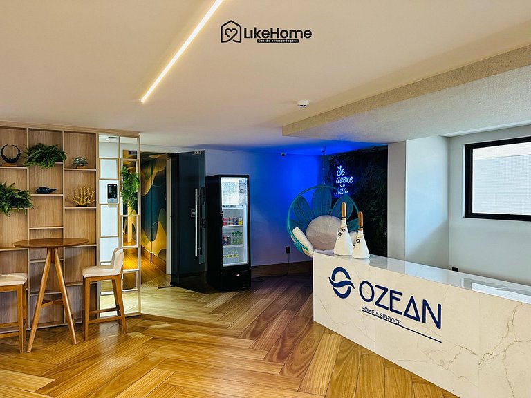 Flat no Bessa c/ varanda vista mar - LikeHome