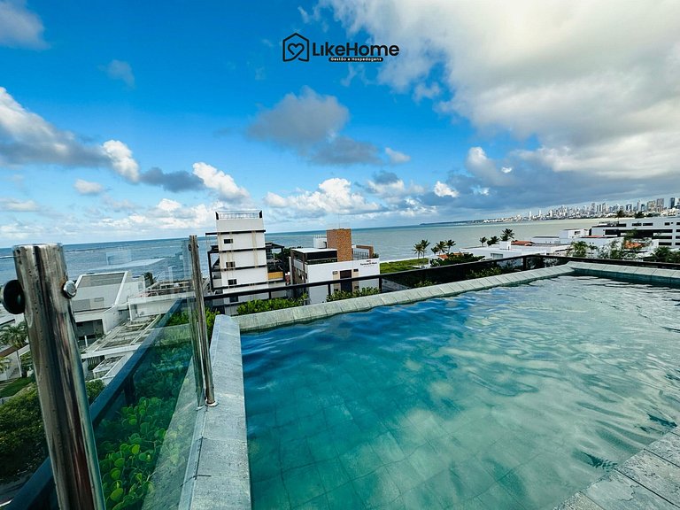 Flat Bessa c/ varanda e piscina rooftop - LikeHome