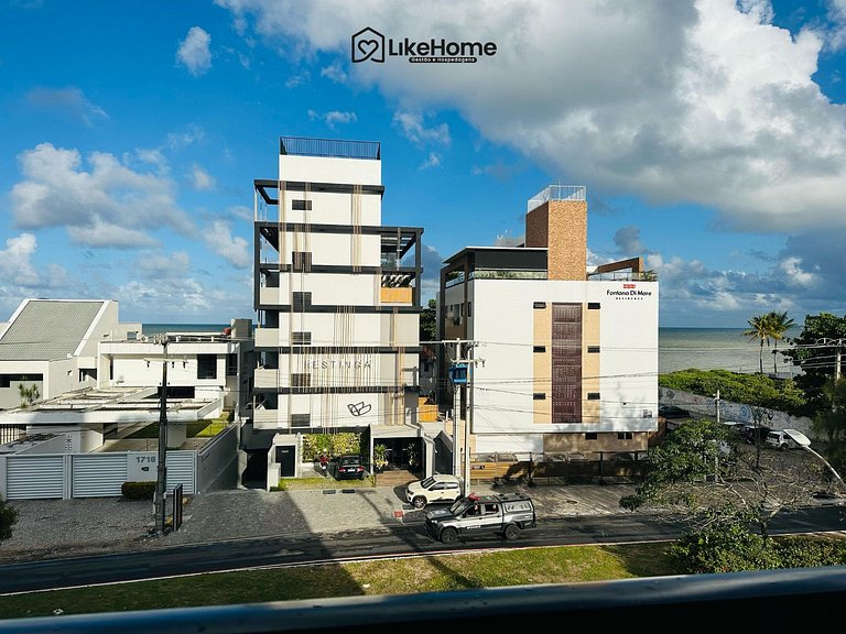 Flat no Bessa c/ varanda vista mar - LikeHome