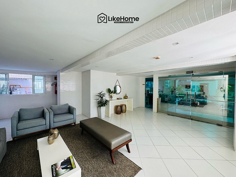 Flat Intermares c/ varanda na praia - LikeHome