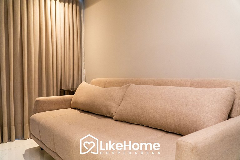 Lindo flat planejado em Tambáu p/ 3 - LikeHome