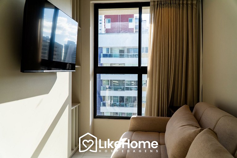 Lindo flat planejado em Tambáu p/ 3 - LikeHome